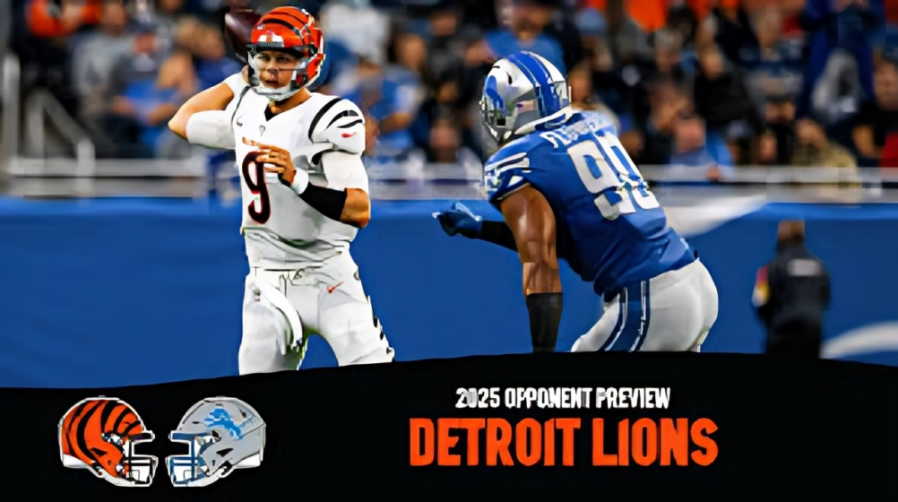 Detroit Lions vs Bengals Match Player Stats