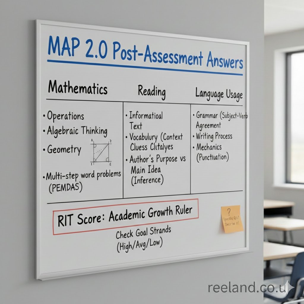 MAP 2.0 Post Assessment Answers